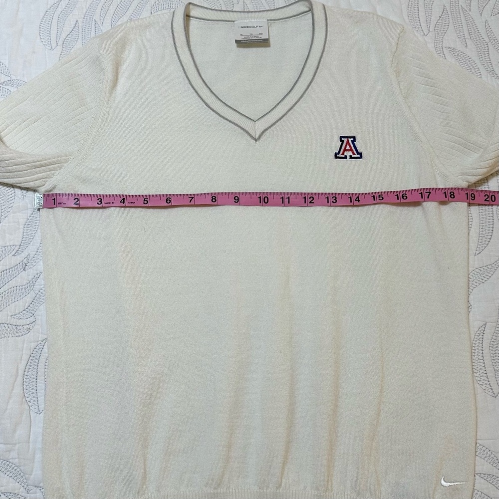 Nike Golf Arizona Wildcats Wool Blend V Neck Sweater Embroidered Logo Mens Sz XL - Picture 12 of 13